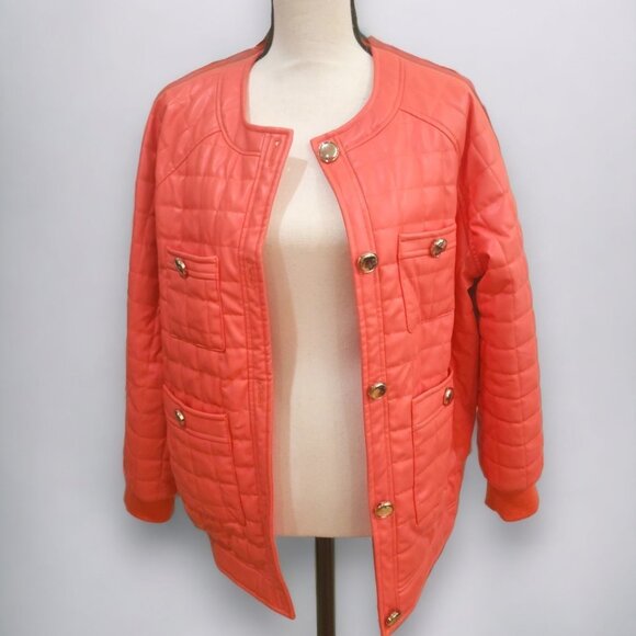 Jackets & Blazers - NWOT Orange Puffer Jacket